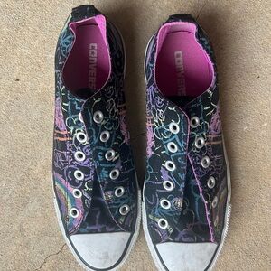 Converse Black/Graffiti Low-top Sneakers